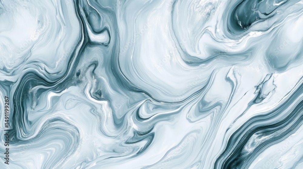 Obraz premium Elegant Blue and White Abstract Marble Background Design
