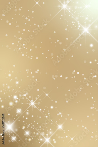 キラキラゴールドの背景素材 （ フレーム　見出し　きらきら　タイトル　金　カード ）