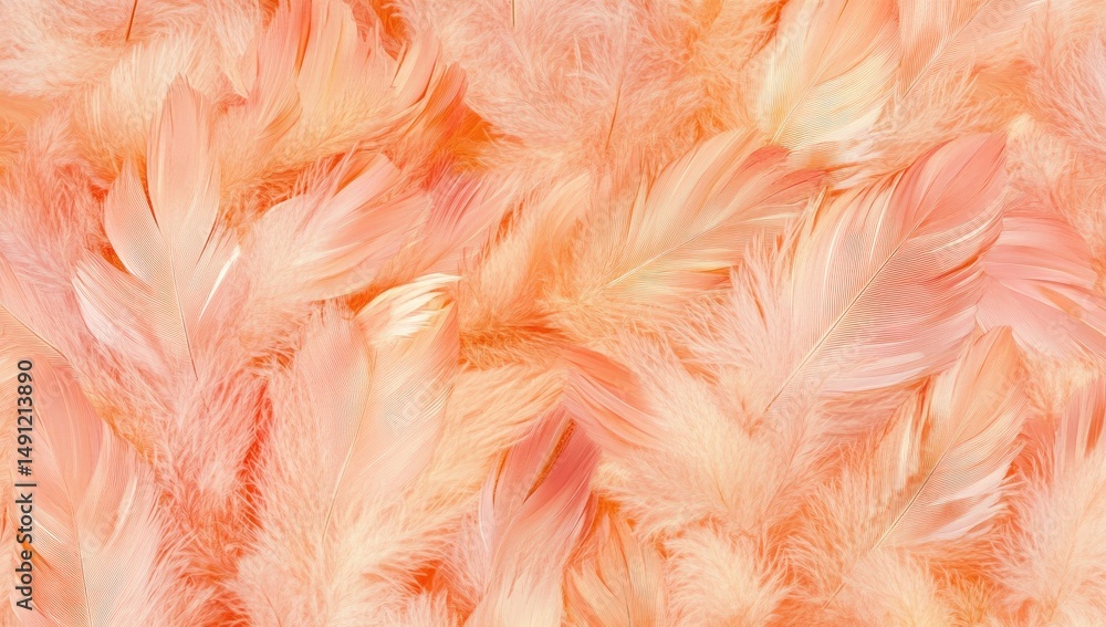Delicate peachy feathers Delicate peachy feathers