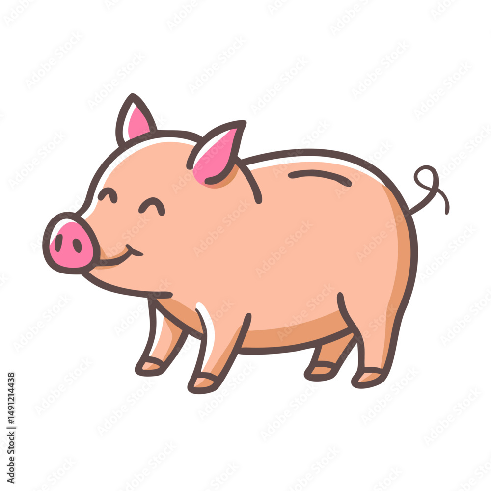 piggy icon, piggy vector illustration-simple illustration of piggy, perfect for piggy logos and icons piggy icon, piggy vector illustration-simple illustration of piggy, perfect for piggy logos and icons