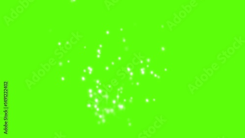 Sparkling glitter effects green screen animation