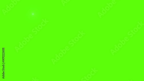 Magic fairy dust sparkles green screen animation