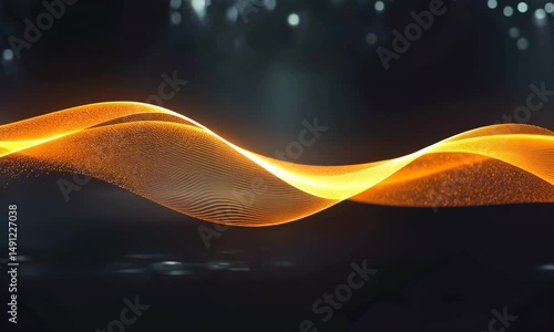 Dynamic Orange-Yellow Wave Light