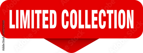 limited collection sticker. limited collection sign on transparent background
