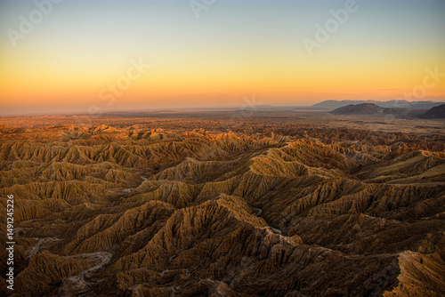 sunset from Font's Point, Anza Borrego Desert State Park, California