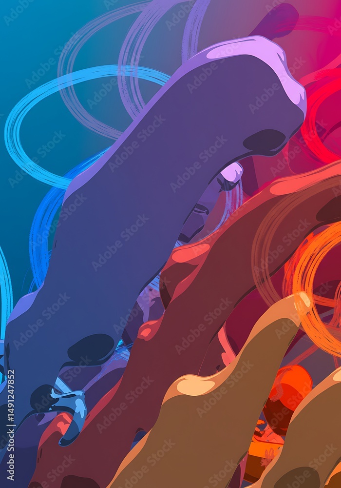 Fototapeta premium Chromatic Dance