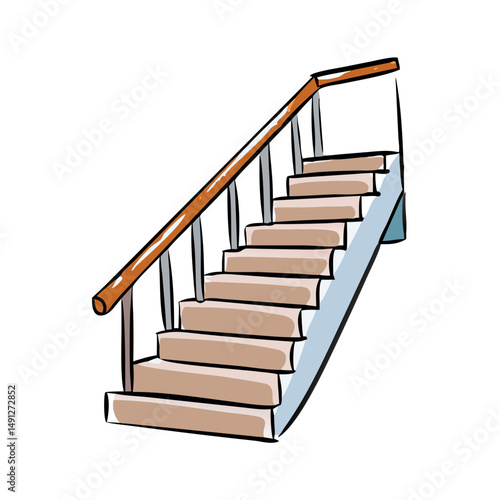 stairs icon, stairs vector illustration-simple illustration of stairs, perfect for stairs logos and icons