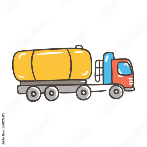 tanker truck icon, tanker truck vector illustration-simple illustration of tanker truck, perfect for tanker truck logos and icons