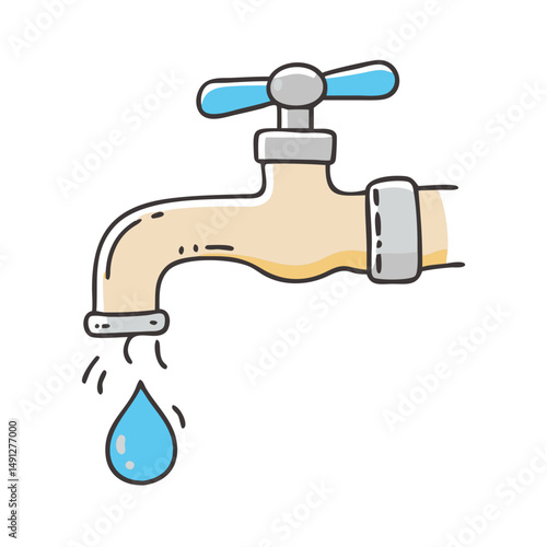tap water icon, tap water vector illustration-simple illustration of tap water, perfect for tap water logos and icons