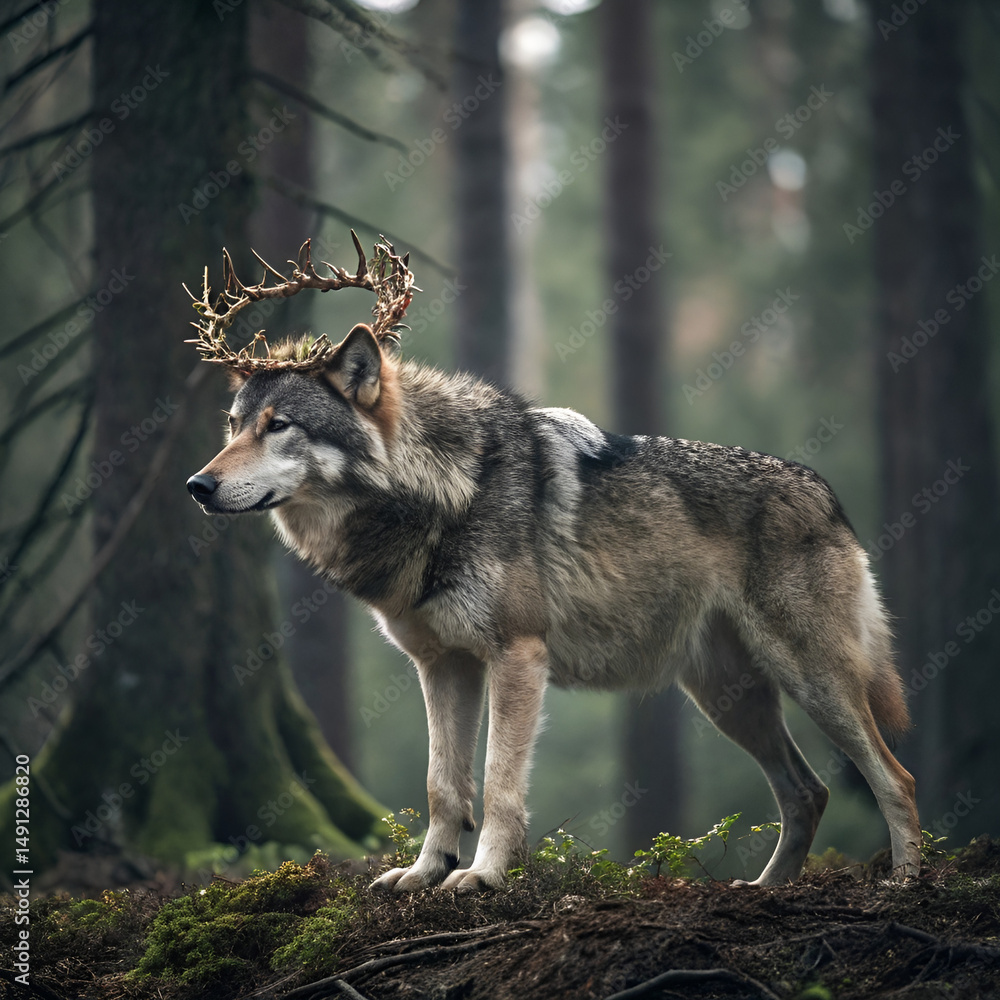 Obraz premium wolf in the forest