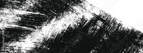  high contrast abstract texture white background featuring black brush strokes and white space texture overlay effect, perfect for adding a grungy and artistic touch.