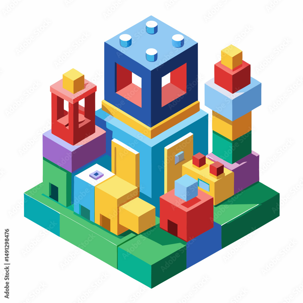 Obraz premium toy building blocks
