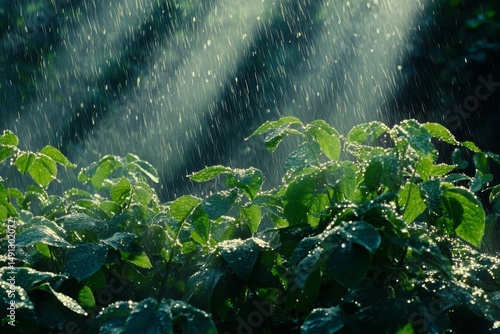 In a dry summer, farmers have to water their fields each day