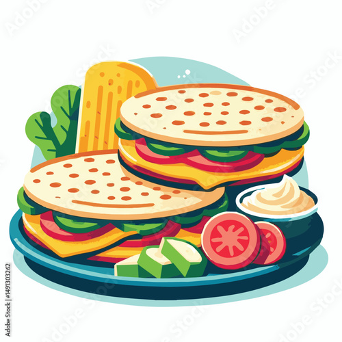 food, arepa, breakfast, colombia, bread, corn, lunch, traditional, typical, latin, dinner, homemade, meal, delicious, snack, cuisine, cheese, grilled, chicken, isolated, meat, culture, tradition, maiz