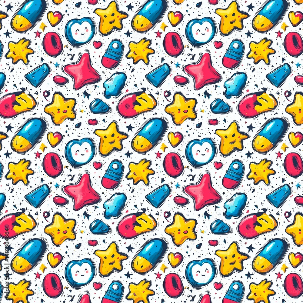 Naklejka premium Seamless Pattern Design