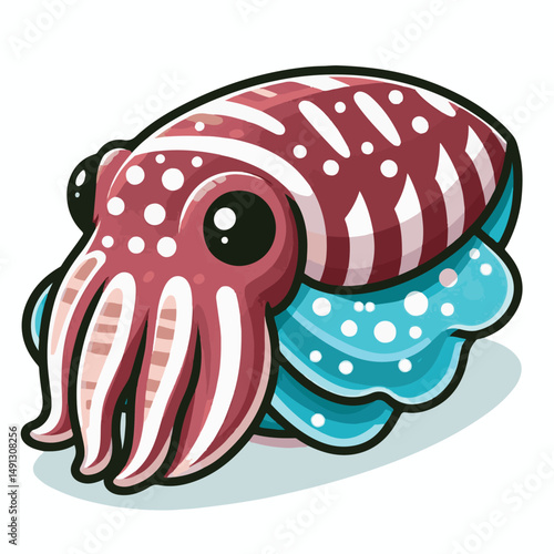 cuttlefish, sea, squid, seafood, nature, marine, fish, animal, ocean, isolated, wildlife, octopus, tentacle, food, vector, underwater, illustration, wild, background, water, tropical, aquatic, life, d