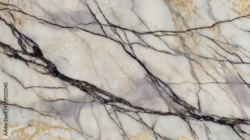 Minimal Marble Background with Dark Veins