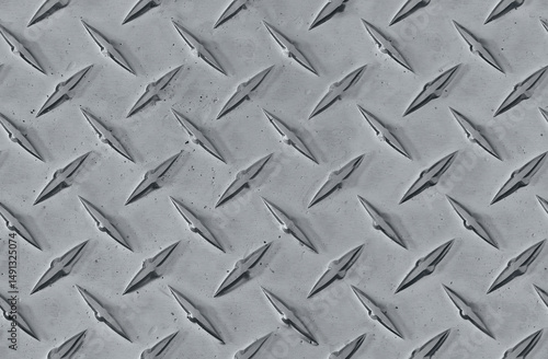 Seamless Metal Diamond Plate Texture Background