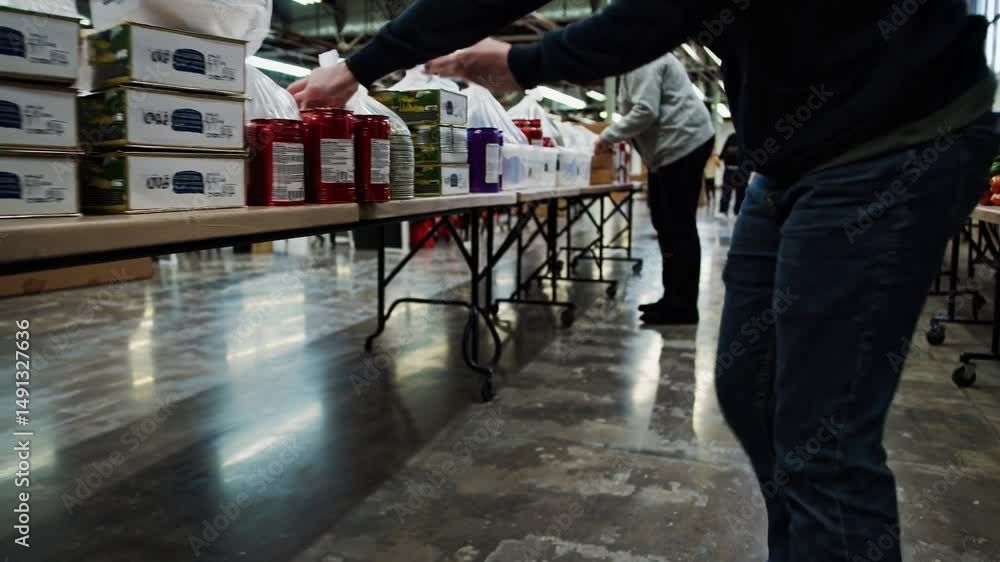 custom made wallpaper toronto digitalGroceries and Supplies Stacked for Charity Donation Drive