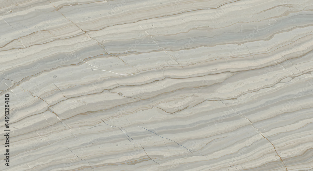 Obraz premium Seamless Marble Texture Wavy Grey and Beige Pattern Natural Stone Background