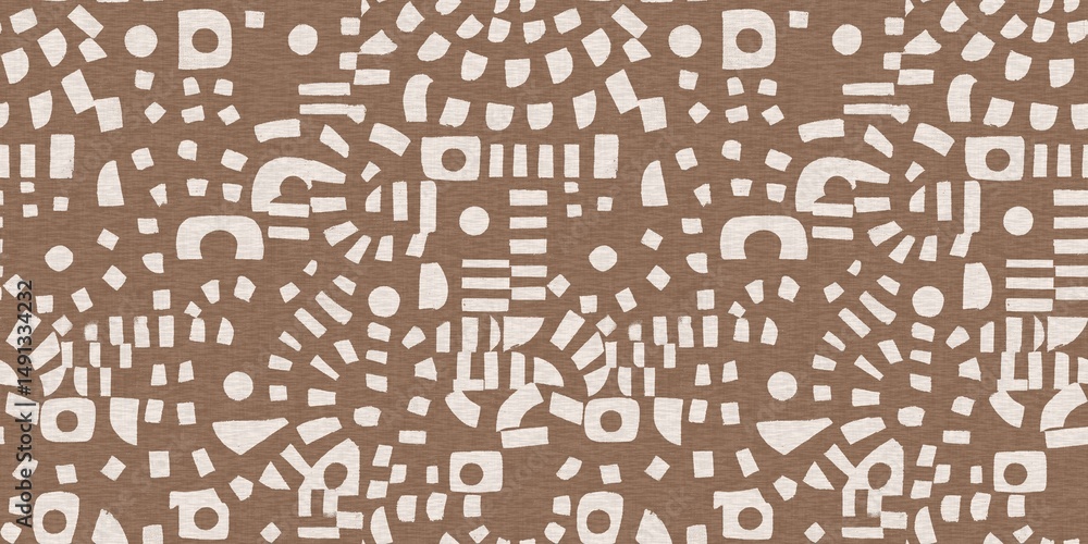 Calm scribble shape minimal shape seamless border pattern. Gender neutral baby nursery natural brown linen banner background. Scandi style sketch doodle wash tape edging trim. Calm scribble shape minimal shape seamless border pattern. Gender neutral baby nursery natural brown linen banner background. Scandi style sketch doodle wash tape edging trim.