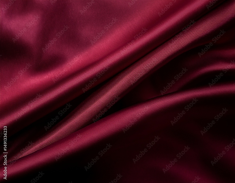Fototapeta premium luxury burgundy silk fabric texture n elegant satin drape background