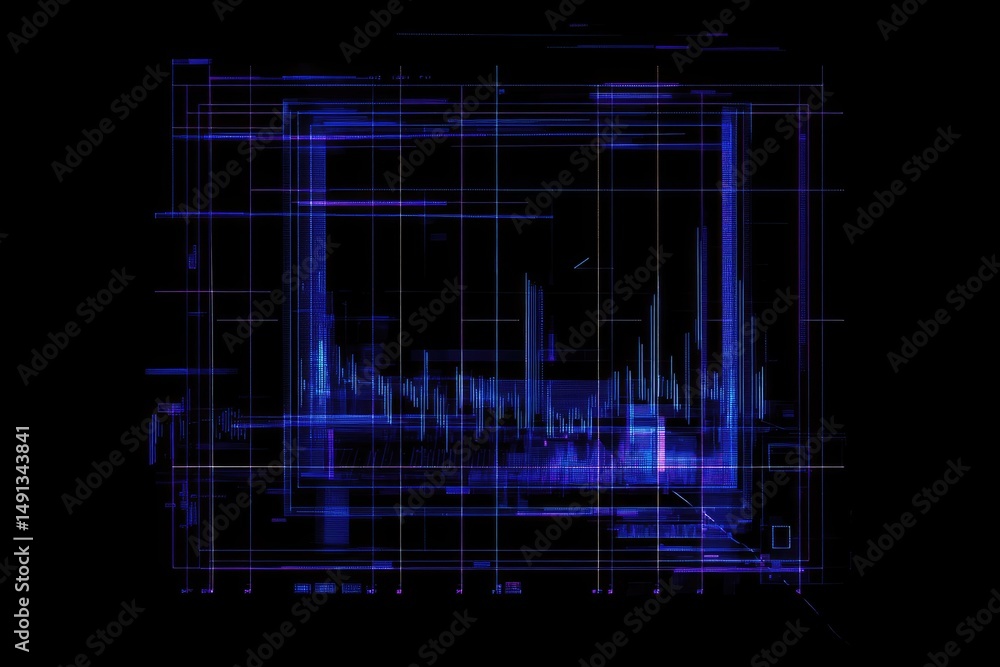Fototapeta premium Abstract digital graphic design
