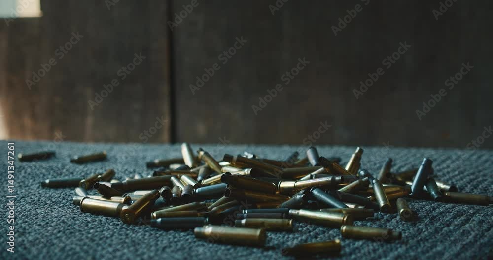 custom made wallpaper toronto digitalEmpty shell casings on the floor after firearm training session