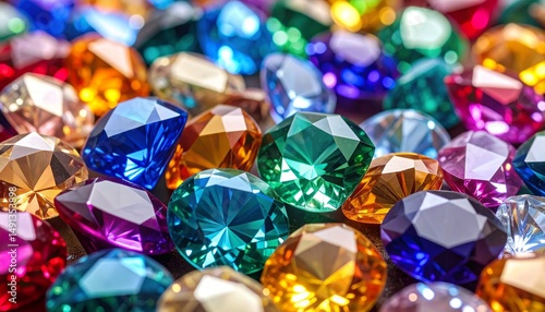 multi colored gemstones