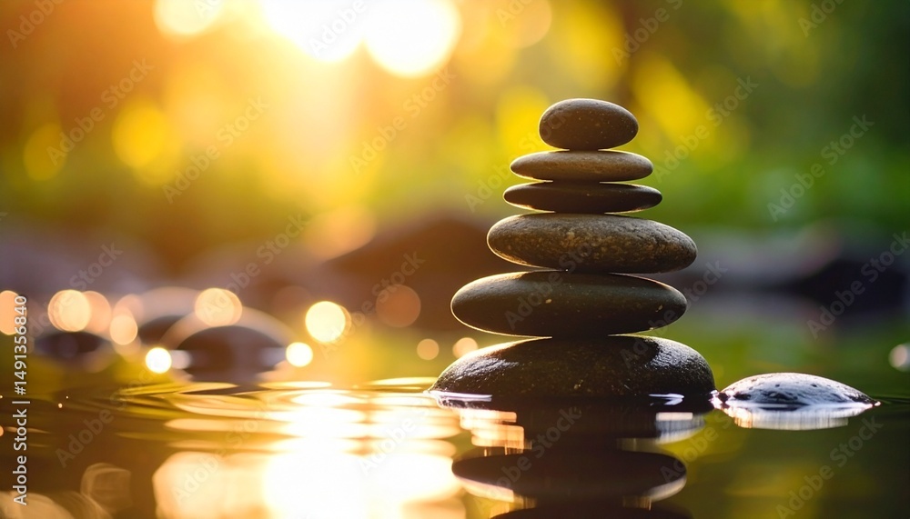Obraz premium zen stones on the beach
