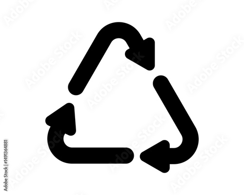 Upcycle, recycle and downcycle icons. Waste processing concept. Set of eco style symbols. Sustainability signs. Vector graphic illustration. 