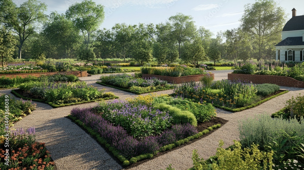 Serene Garden Estate: A Picturesque Landscape Design Serene Garden Estate: A Picturesque Landscape Design