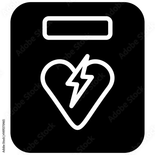 aed glyph icon