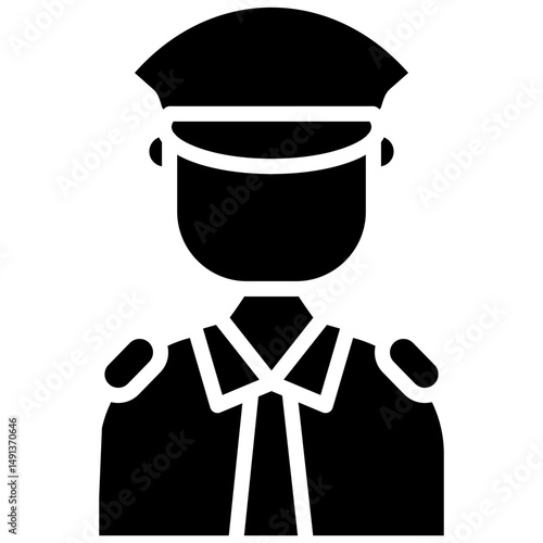 pilot glyph icon