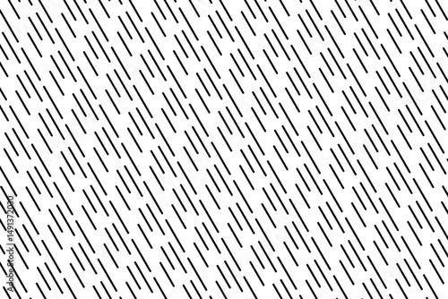 Parallel diagonal interrupted lines. Rain pattern. Rainy weather print. Abstract minimalistic ripple background. Autumn wallpaper. Vector graphic illustration.