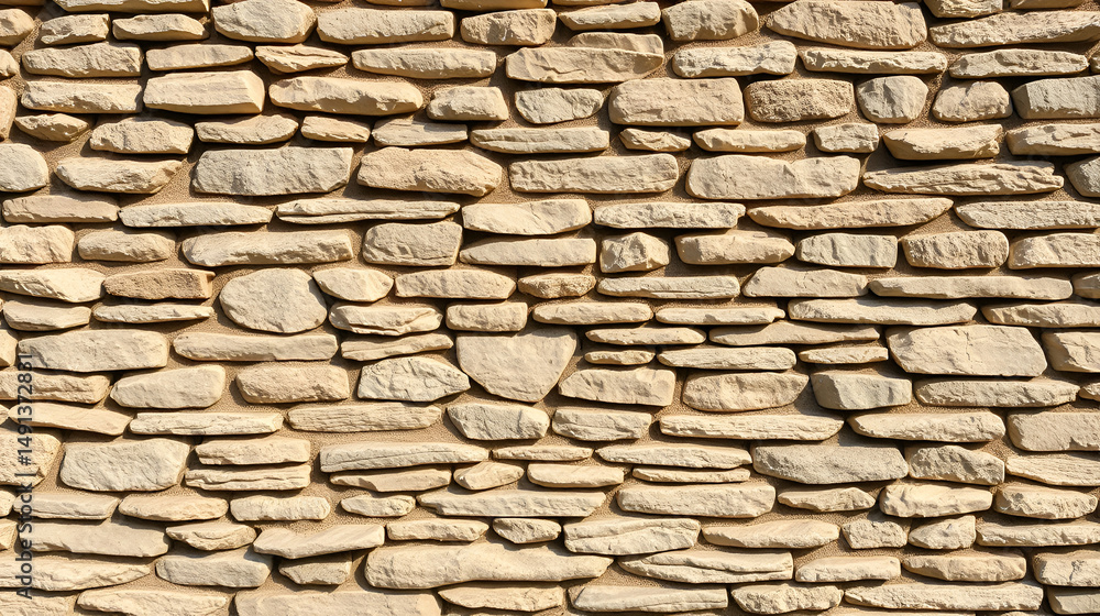 Fototapeta premium Free stone wall, dry stone wall background texture, rural design banner