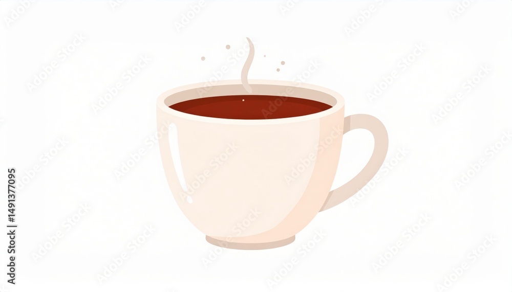 Obraz premium Pixel Art Coffee Cup Illustration