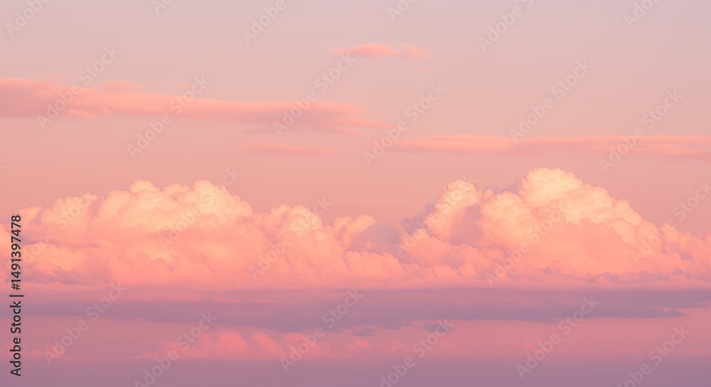 Fototapeta premium Pink Clouds in the Sky