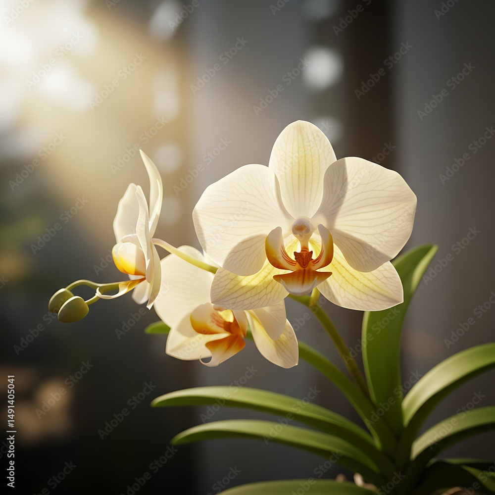 Fototapeta premium Golden Hour Orchids