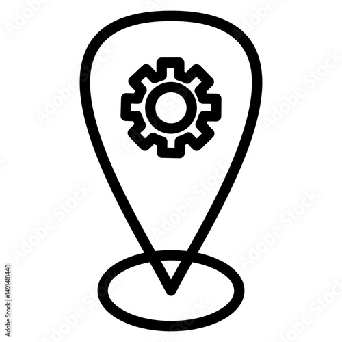 Business location strategy icon