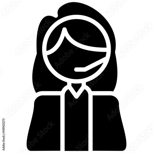flight dispatcher glyph icon