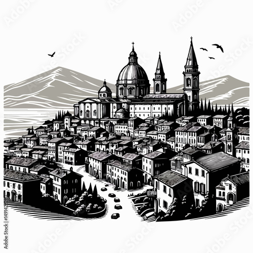 san fierro city vector illustration