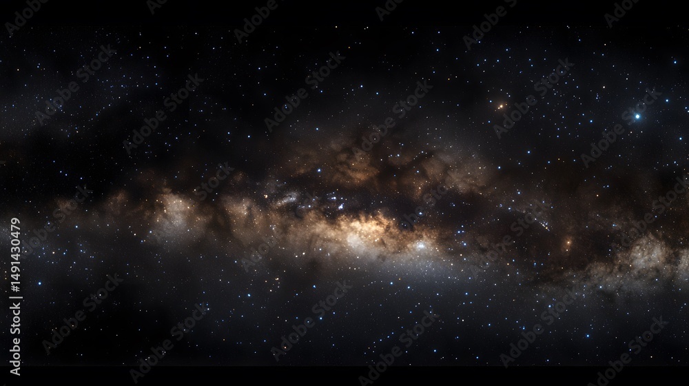 Fototapeta premium Cosmic Nebula Cloudscape Stellar Dust Galaxy Starscape