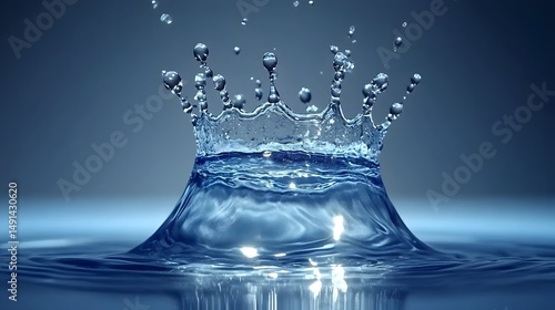 Wallpaper Mural Stunning Water Drop Crown Splash High Resolution Image Torontodigital.ca
