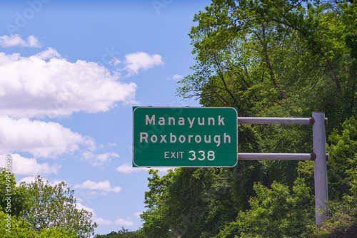 Schuylkill Expressway, or Interstate 76, Exit 338 for Manayunk and  Roxborough