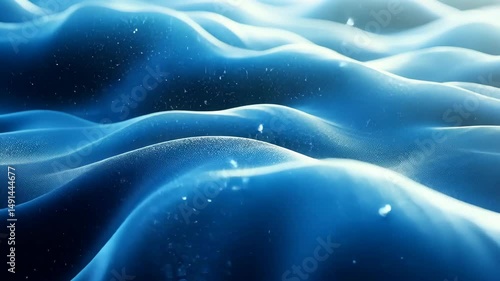 Abstract blue wave texture, flowing, smooth, digital art