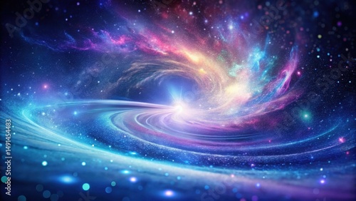 Cosmic Swirl A Celestial Vortex of Light and Stardust, Embracing the Infinite Depths of Space