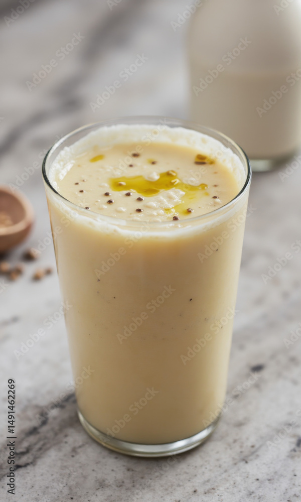 Warm Savory Leek & White Bean Sipping Velouté with Truffle Oil Drizzle Warm Savory Leek & White Bean Sipping Velouté with Truffle Oil Drizzle