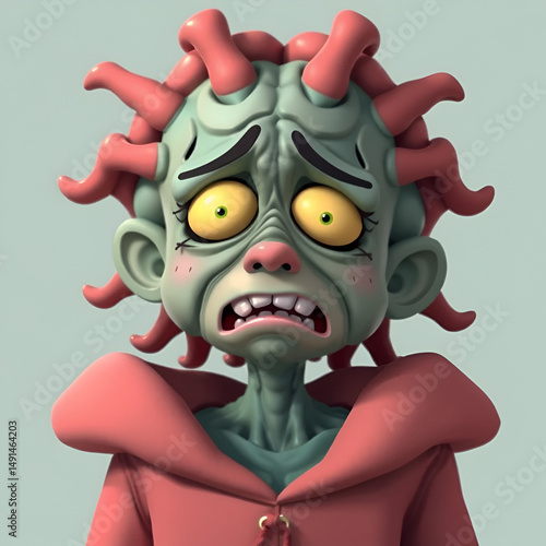cartoon character suffering from brain rot content