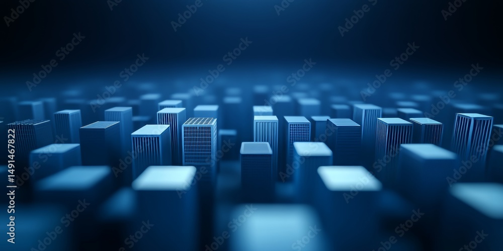 Obraz premium Abstract Cityscape at Night
